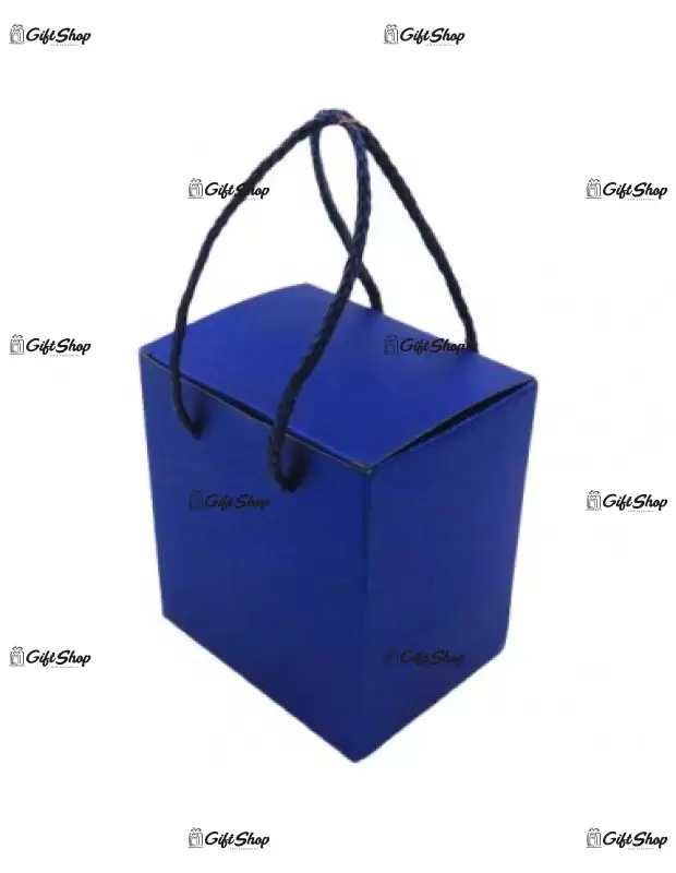 Cutie albastra pentru cana tip plasuta